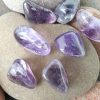 Aura quartz birthstone, aura rose necklace. Amethyst palmstone – Raw Amethyst birthstone