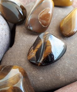 Best Crystal for car protection, Best Crystal for physical protection. Tumbled Tiger eye Pocket Stone – Tiger eye Pebble