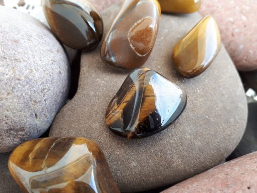 Best Crystal for car protection, Best Crystal for physical protection. Tumbled Tiger eye Pocket Stone – Tiger eye Pebble