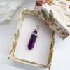 anxiety depression necklace - anxiety healing necklace. Amethyst necklace pendant - Amethyst Crystal Pendant