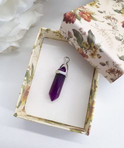anxiety depression necklace - anxiety healing necklace. Amethyst necklace pendant - Amethyst Crystal Pendant