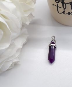 anxiety depression necklace - anxiety healing necklace. Amethyst necklace pendant - Amethyst Crystal Pendant.