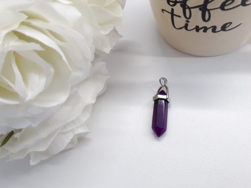 anxiety depression necklace - anxiety healing necklace. Amethyst necklace pendant - Amethyst Crystal Pendant.
