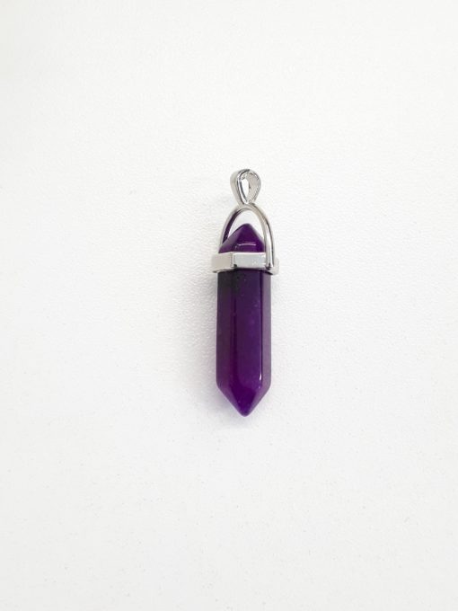 anxiety depression necklace - anxiety helping necklace. Amethyst necklace pendant - Amethyst Crystal Pendant.