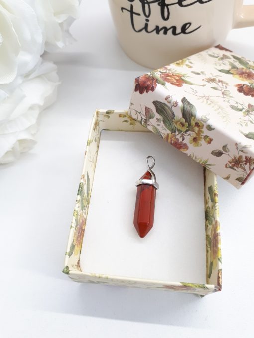 Jasper Necklace - Red Jasper Reiki healing bracelet - Red Jasper Pendant