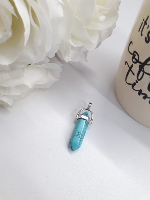 anxiety heart necklace - anxiety necklace pendant. Turquoise necklaces for women – Turquoise Pendant