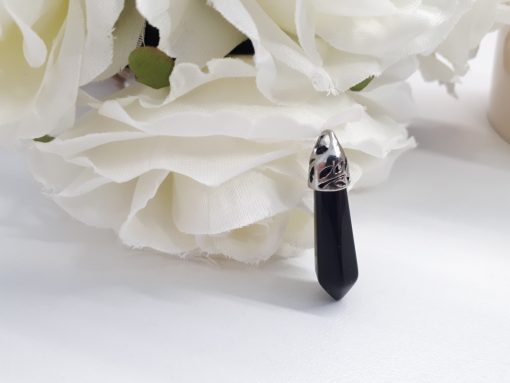 the protective stone,protection stone black. Black Tourmaline pendant drilled – black tourmaline Point Pendant