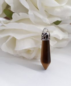 Tiger Eye Necklace, Tiger Eye Jewelry, Healing Crystal Necklace, best anxiety necklace - anxiety awareness necklace, gift For Women / teens or mom