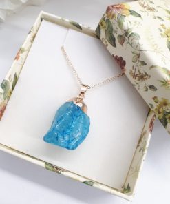 Throat chakra stones necklace - throat chakra stones healing. Druzy Agate pendant necklace – Druzy Agate Necklace Charm