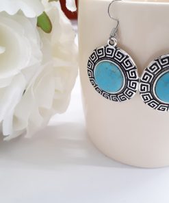 anxiety reducing stone - anxiety earrings stone gift. Turquoise Earrings set – Turquoise Jewelry set