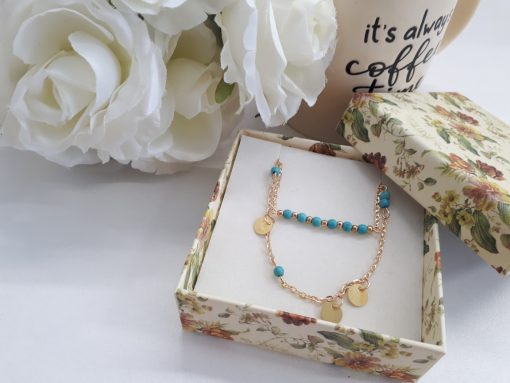 archangel protection necklace, aura protection necklace, best protection necklace. Turquoise Layered Necklace – Turquoise gold Multi Strand Necklace