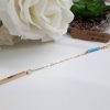 Mother protection necklace, necklace of protection. Gold And Turquoise Beads Y necklace – Layering Gold Necklace