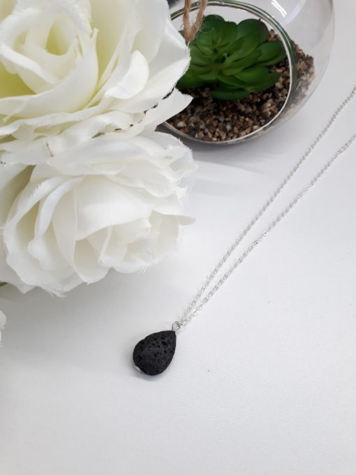 Fertility stone necklace, fertility stone to buy. Black Lava Stone Necklace – Lava Stone Pendant, Essential Oil Diffuser Jewelry