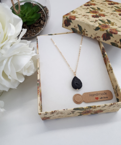 Fertility stone necklace, fertility stone to buy. Black Lava Stone Necklace – Lava Stone Pendant, Essential Oil Diffuser Jewelry