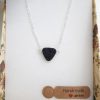 Best anxiety necklace, best fertility stone. Black Lava Stone Necklace – Lava Stone Pendant, Essential Oil Diffuser Jewelry