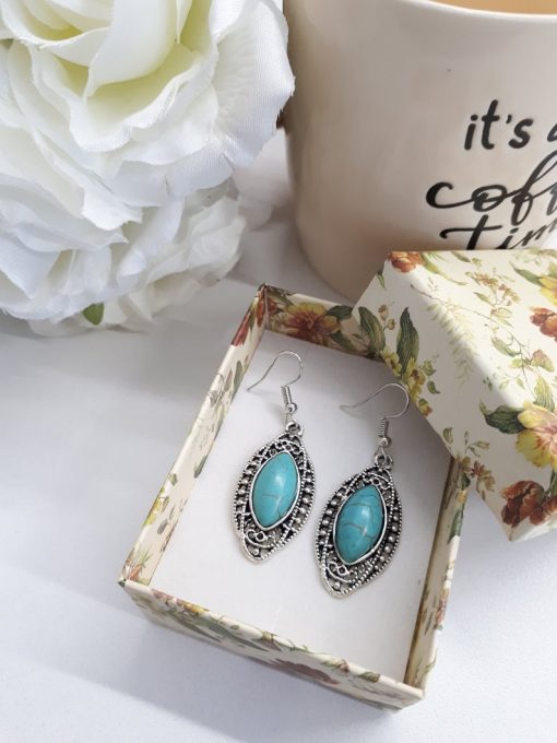Magnetic healing earrings, reiki earrings, reiki earrings studs, reiki healing earrings. Turquoise Oval Earrings – Turquoise and Silver Earrings – Turquoise Jewelry