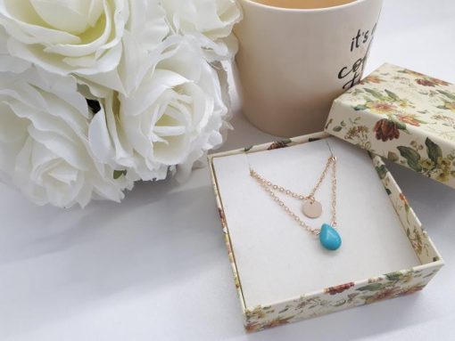 Crystals to calm the mind, healing crystal for calmness. Turquoise Layered Necklace – Turquoise gold Multi Strand Necklace