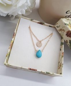 Crystals to calm the mind, healing crystal for calmness. Turquoise Layered Necklace – Turquoise gold Multi Strand Necklace
