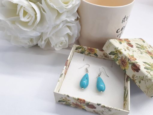 Reiki earrings studs, reiki healing earrings, reiki healing magic earrings. Teardrop Turquoise Earrings – Sterling Silver Turquoise Dangle Earrings