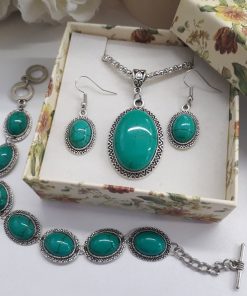 Meaning of green turquoise, meaning of turquoise green in English. Turquoise Jewelry – Sterling Silver Necklace – Natural stone Boho Necklace