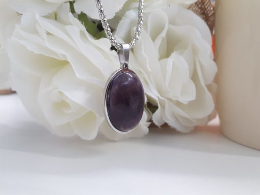 Amethyst Crystal Pendant for spirituality and meditation - Amethyst Talisman for focus and success