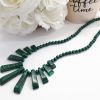 Malachite Statement Necklace for protection and prevent negative energies